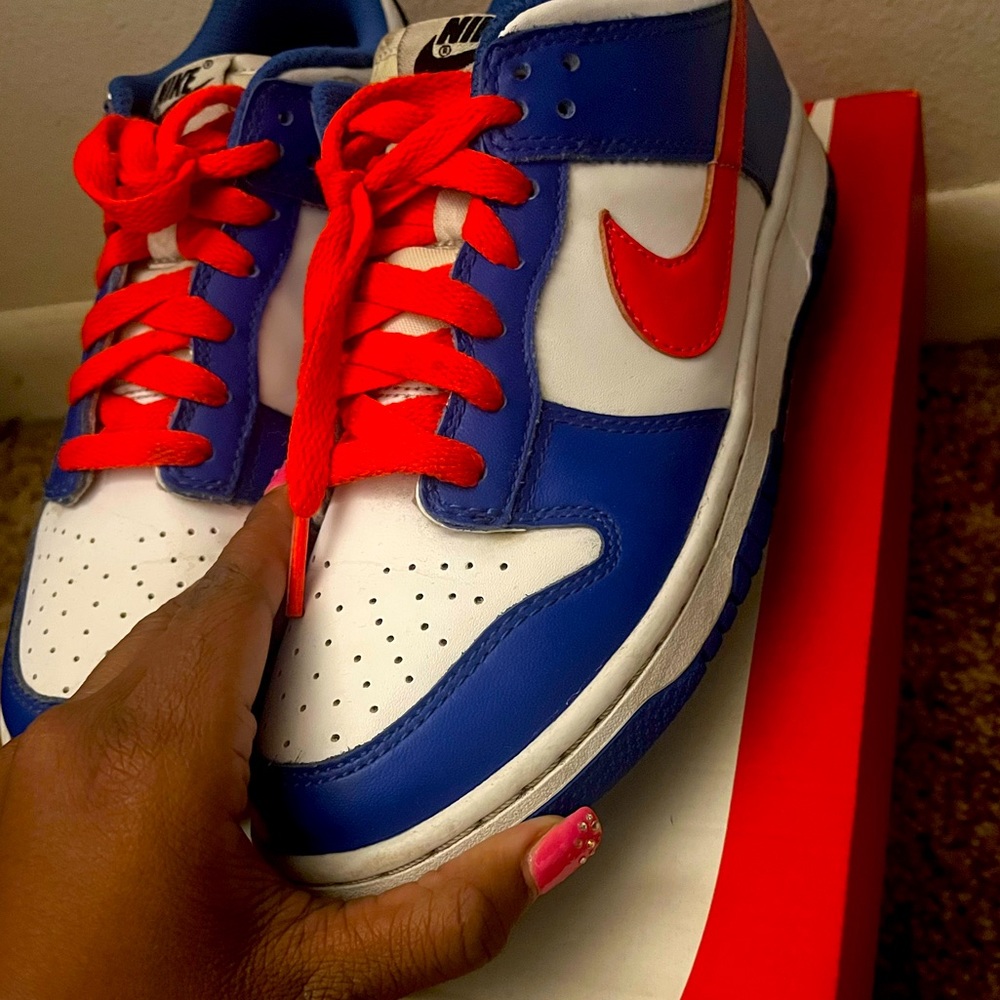 Nike Dunk Low Bright Crimson Game Royal(GS)